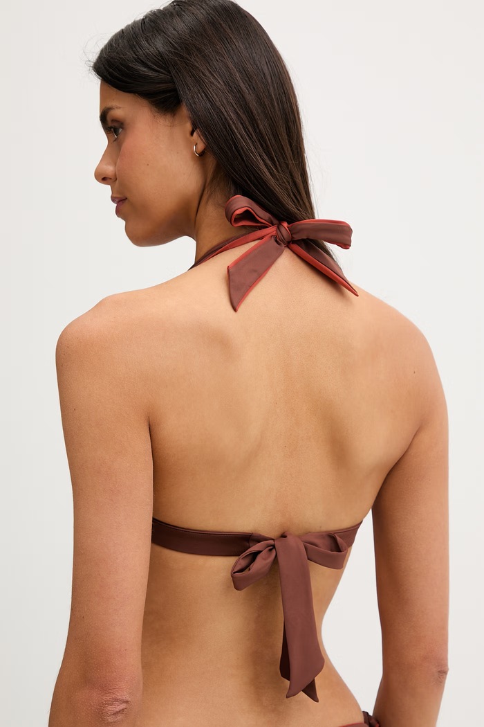 Max Mara Beachwear obojstranná plavková podprsenka dámska ABAZIA 2616821099600 hnedá