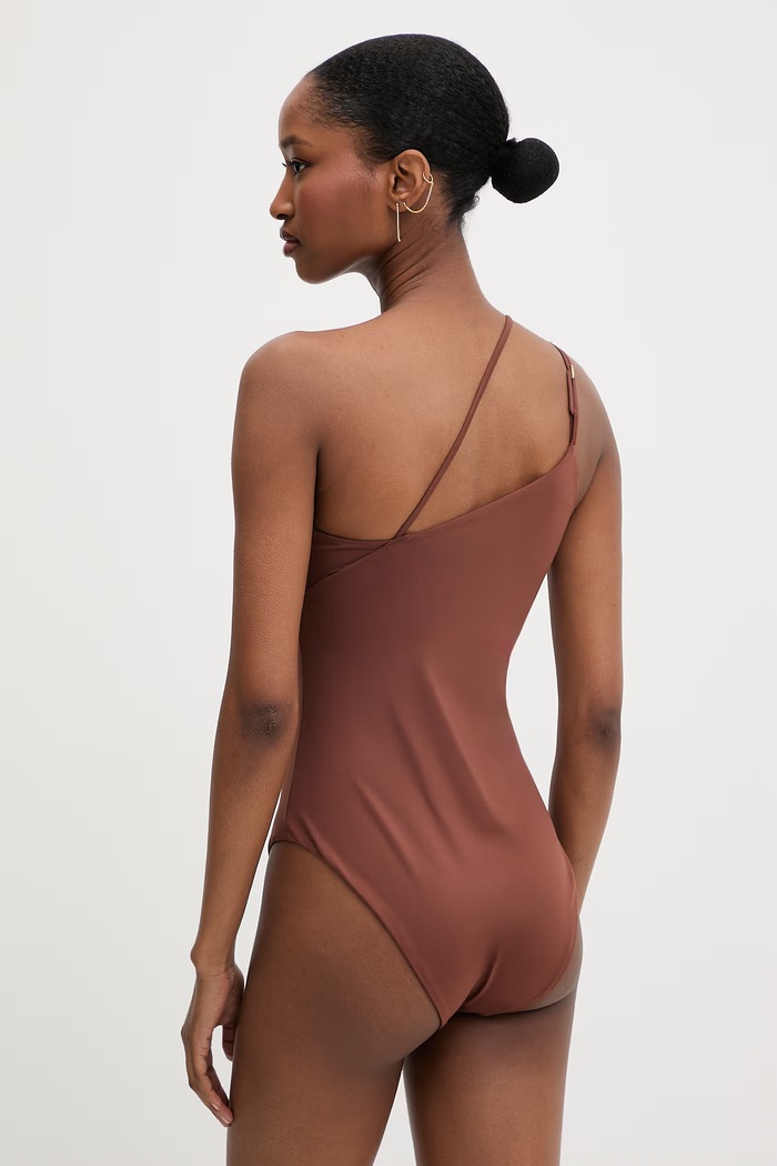 Max Mara Beachwear ολόσωμο μαγιό γυναικείο CAPPA 2616831129600 καφέ SS26