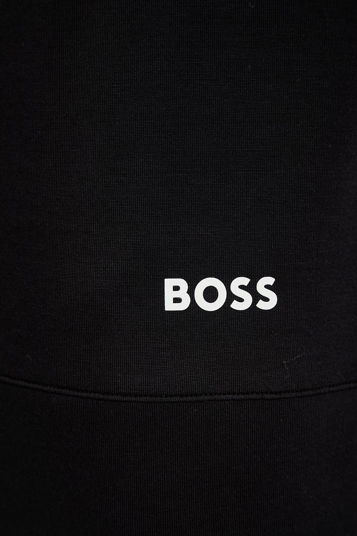 BOSS pijama de pentru femei, cu vâscoză Element Long Set 50557088 negru