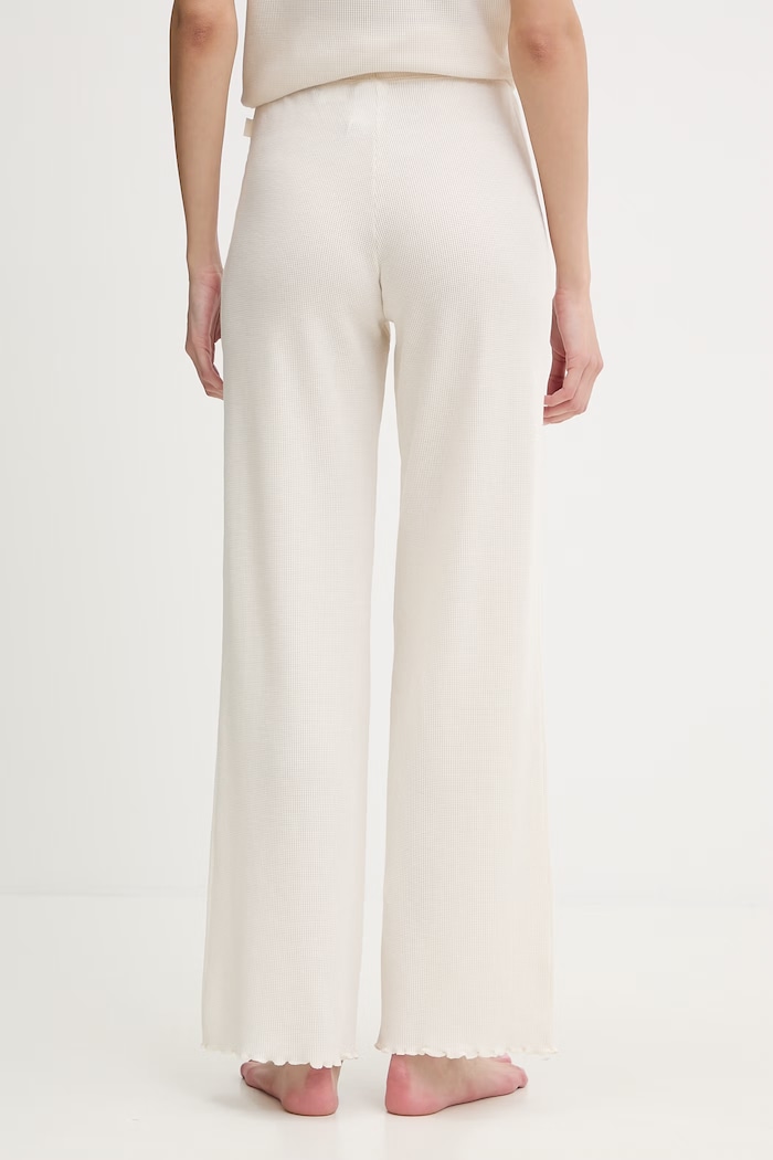 Odzież BOSS spodnie piżamowe Cosy Waffle Pants 50557176 beżowy