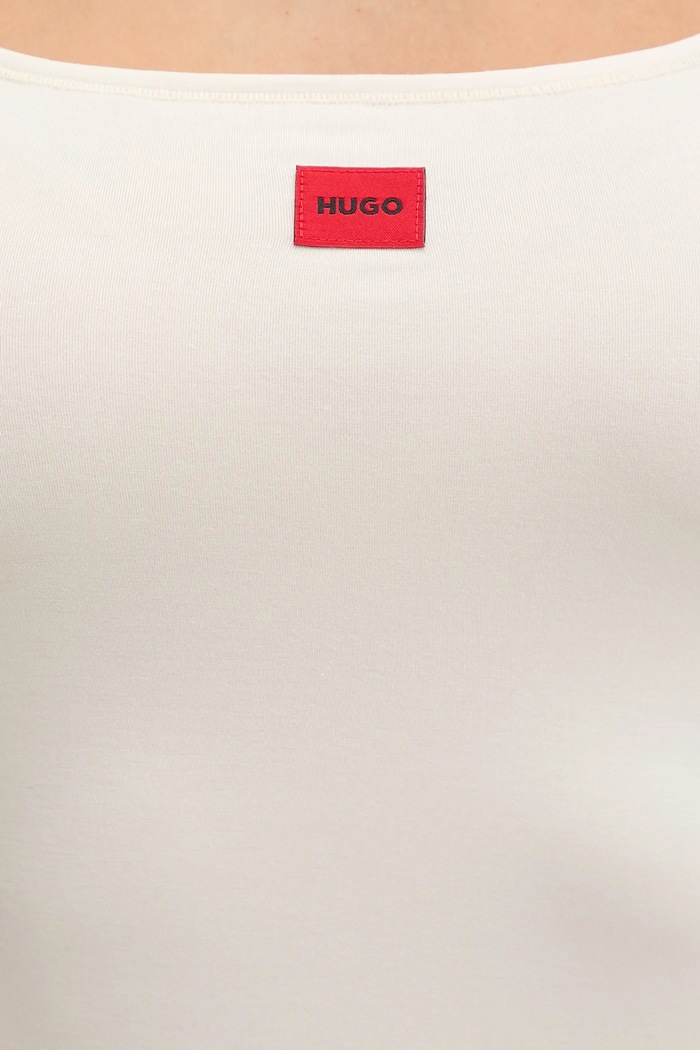 HUGO top SIGNATURE VEST bej 50557181