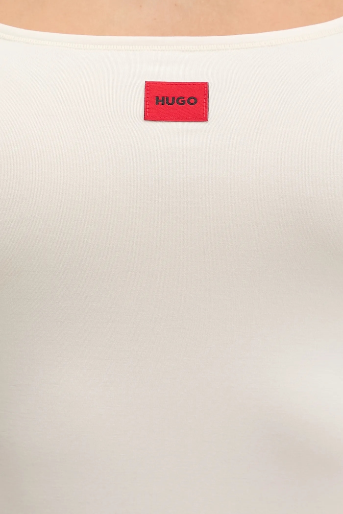 HUGO top SIGNATURE VEST bej 50557181