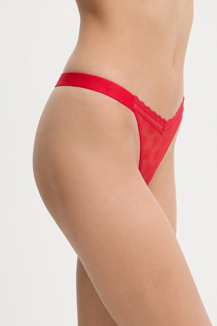 Îmbrăcăminte HUGO chiloți g-string feminini SARTORIAL STRING 50557225 rosu