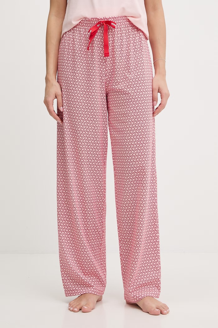 Pyžamové kalhoty HUGO CASUAL PANTS spodní červená 50556937
