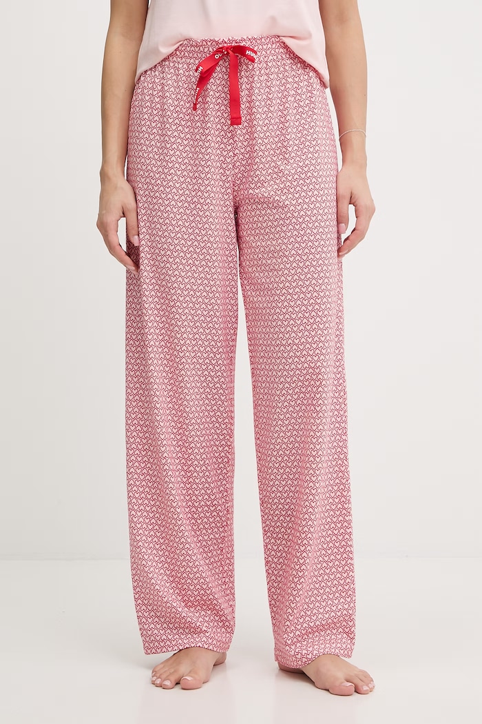 Pyžamové kalhoty HUGO CASUAL PANTS spodní červená 50556937