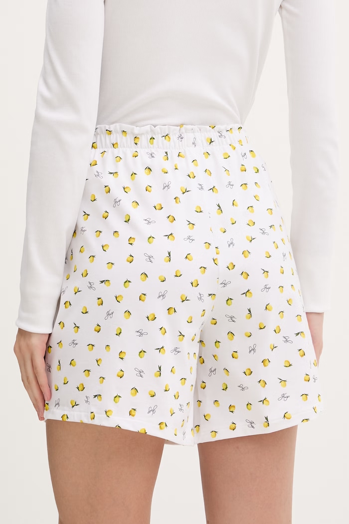 Odzież HUGO szorty piżamowe damskie z modalem CASUAL SHORTS 50556938 beżowy