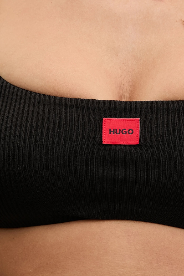 HUGO biustonosz kąpielowy SIGNATURE BANDEAU czarny 50555695
