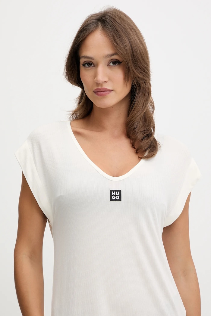 Odzież HUGO sukienka plażowa SIGNATURE B. DRESS 50555745 beżowy