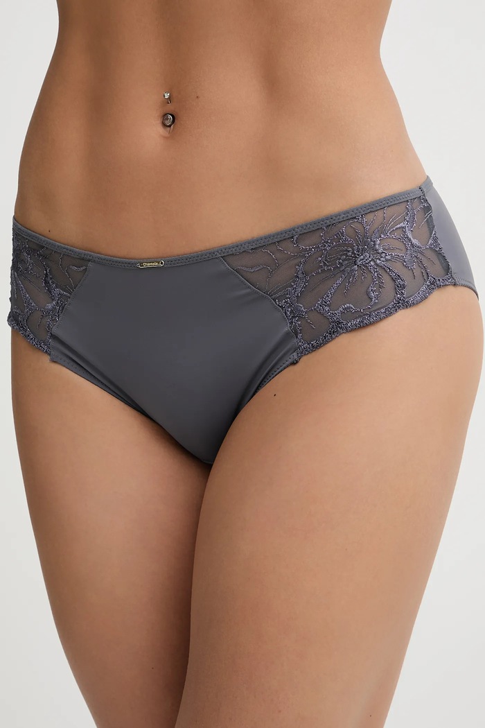 Kalhotky Chantelle FLEURS nášivka šedá C12M30