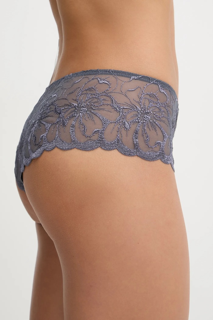 Oblečení Kalhotky brazilky Chantelle FLEURS C12MB0 šedá