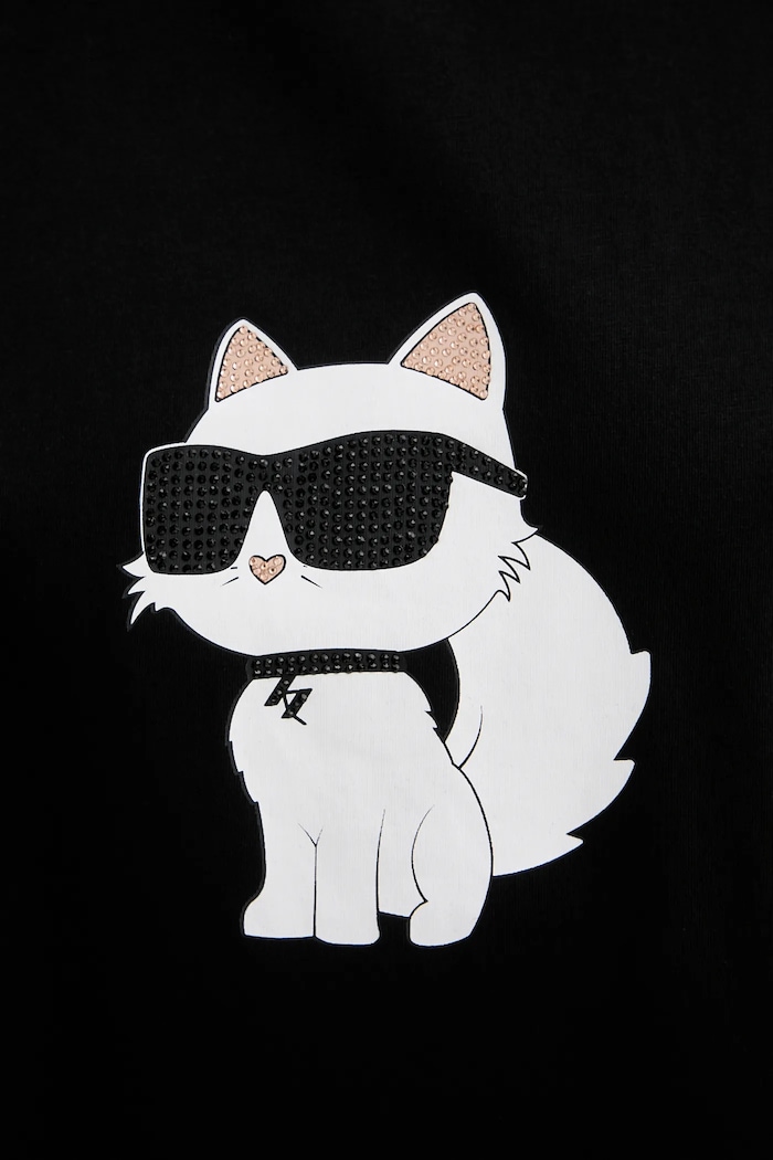 Karl Lagerfeld cămașă de noapte IKON B1W45003 negru