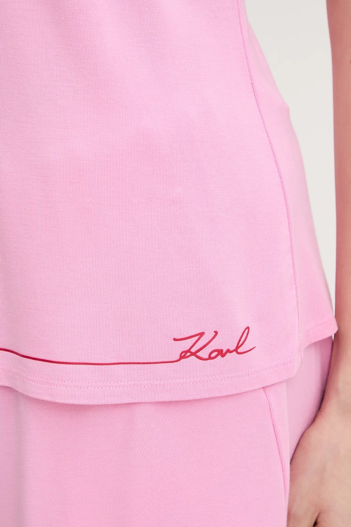 Karl Lagerfeld pijama din două piese pentru femei cu vâscoză B1W45011