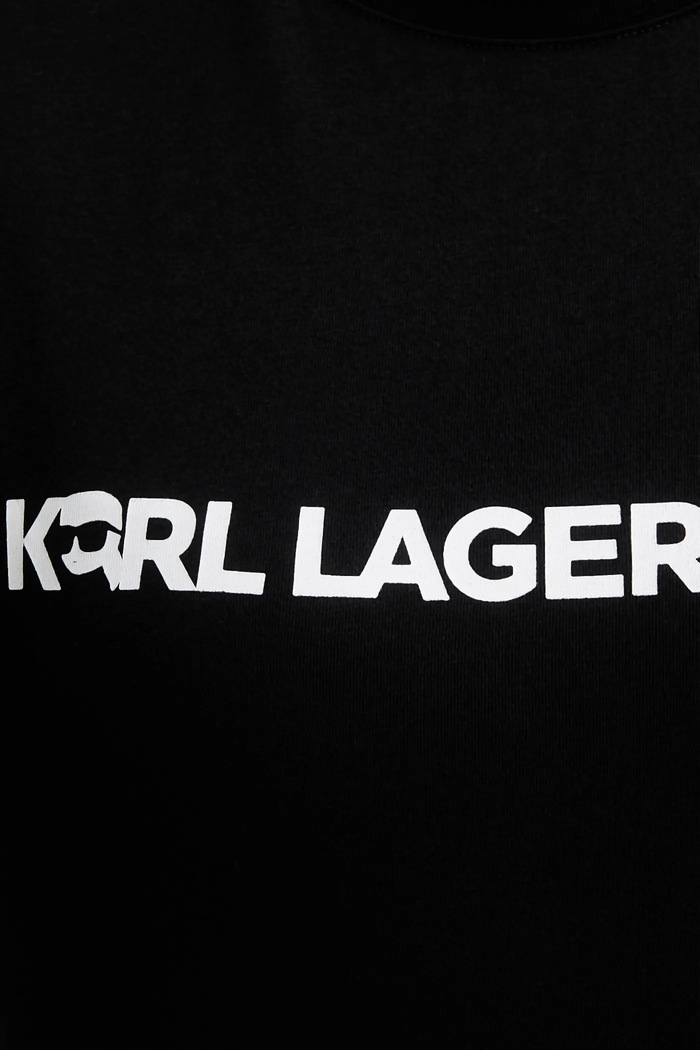 Karl Lagerfeld piżama bawełniana IKON B1W45004 czarny