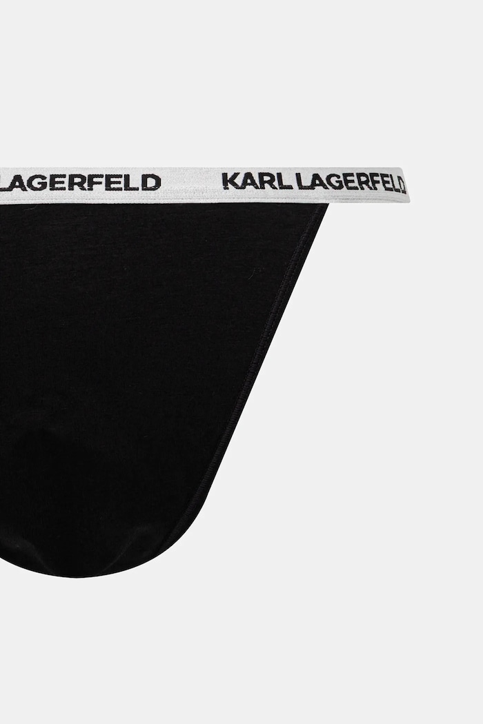 Brazílske nohavičky Karl Lagerfeld 3-pak B1W47014 čierna