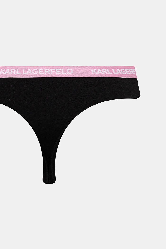 Karl Lagerfeld tangá dámske bavlnené s elastanom 3-pak B1W47015