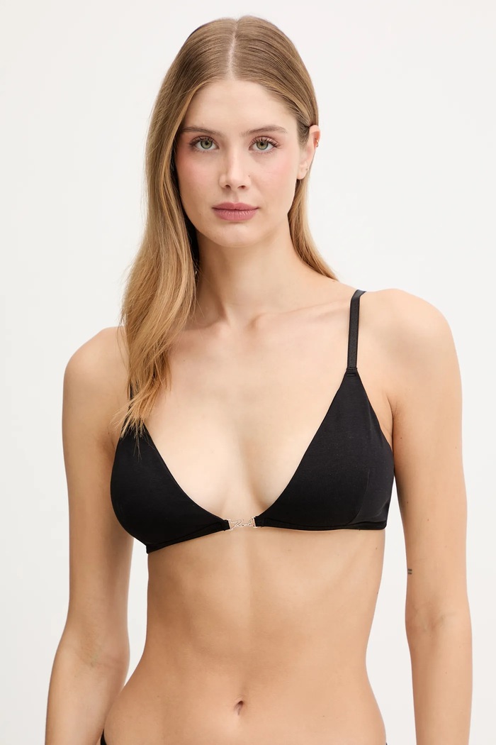 Karl Lagerfeld sutien usor rigidizat negru B1W47046