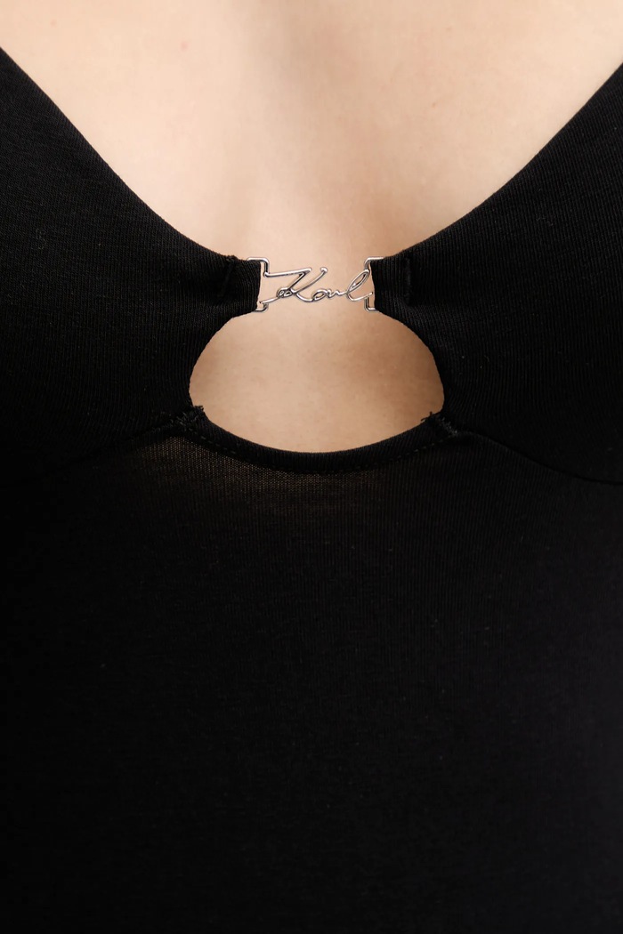 Karl Lagerfeld body negru B1W47049