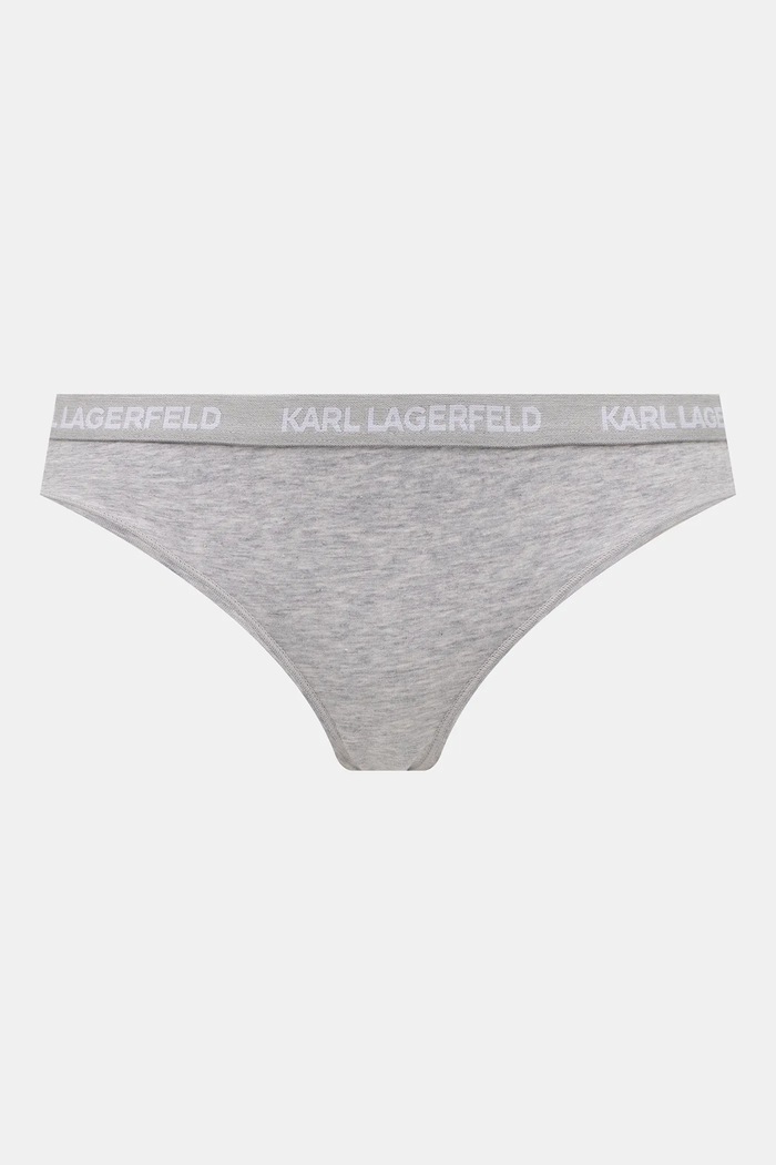 Karl Lagerfeld nohavičky dámske bavlnené s elastanom 3-pak B1W47033 biela SS26