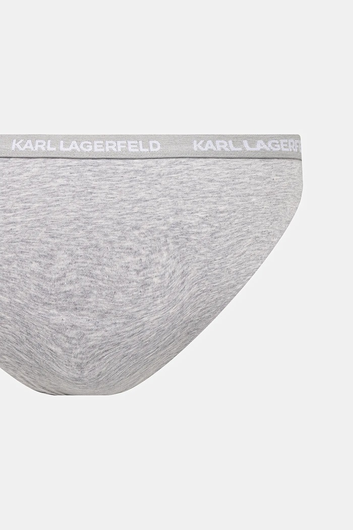 Karl Lagerfeld nohavičky dámske bavlnené s elastanom 3-pak B1W47033 biela