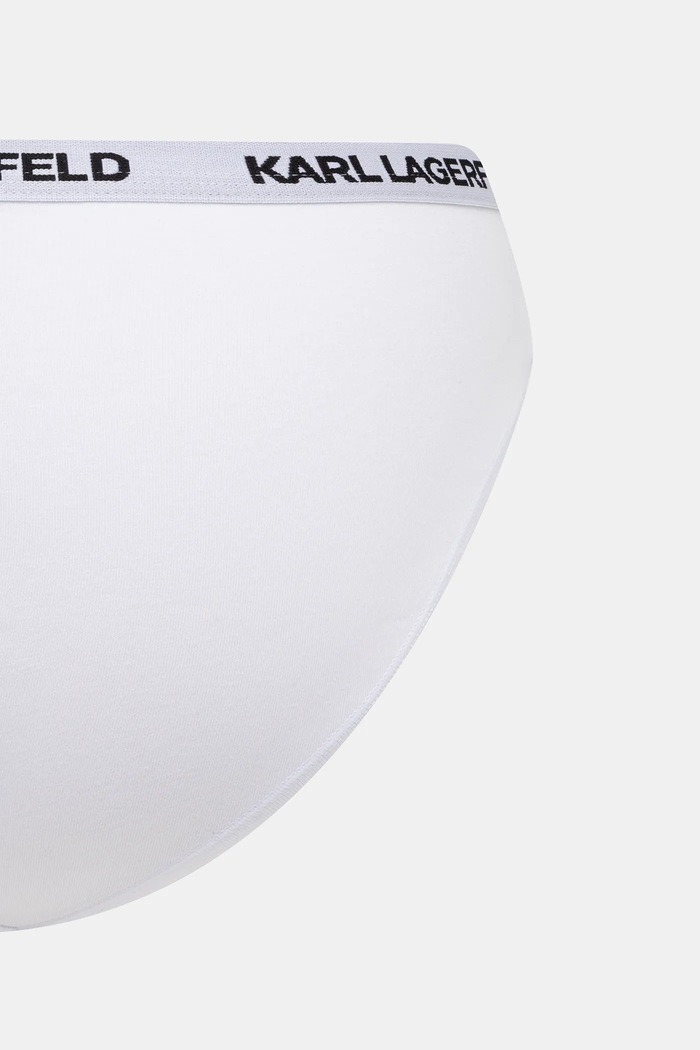 Oblečenie Karl Lagerfeld nohavičky dámske bavlnené s elastanom 3-pak B1W47033 biela