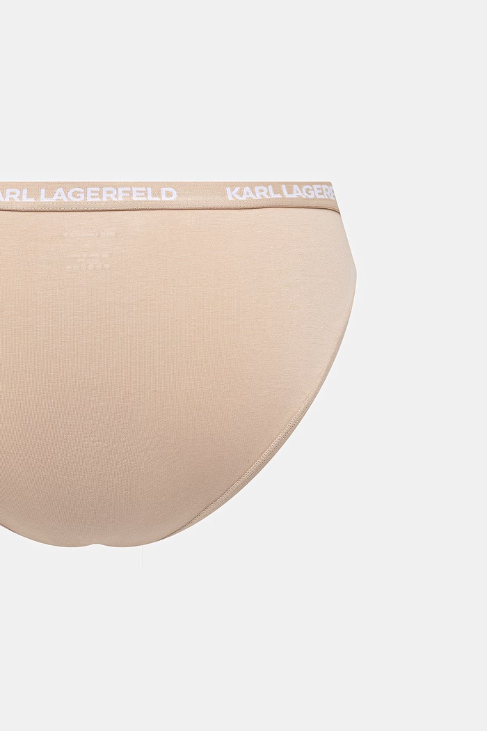 Karl Lagerfeld chiloți full brief pentru femei, din bumbac cu elastan, pachet de 3 B1W47033