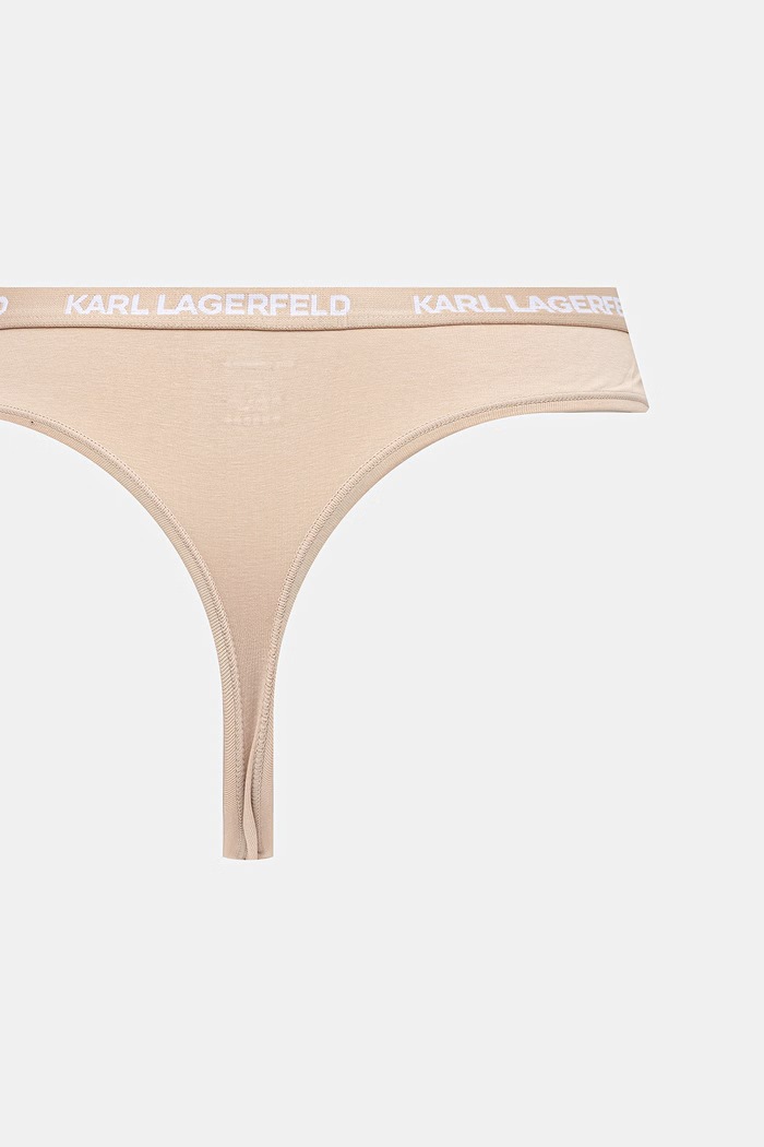 Karl Lagerfeld Στρινγκ Γυναικεία με βαμβάκι 3-pack B1W47031