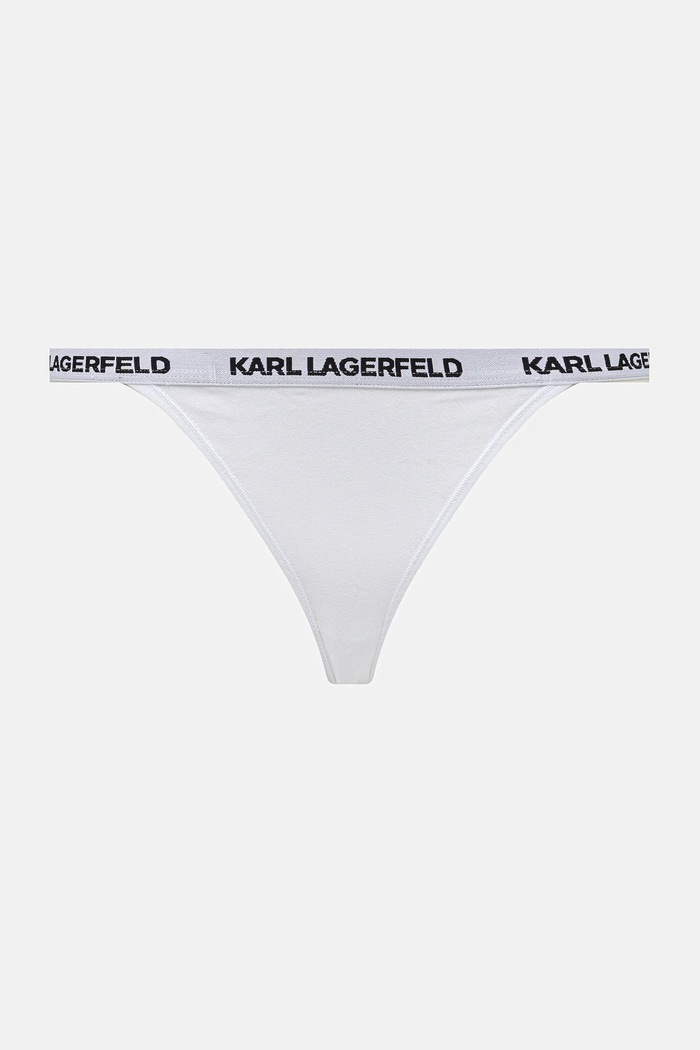 Nohavičky Karl Lagerfeld 3-pak B1W47032 biela SS26