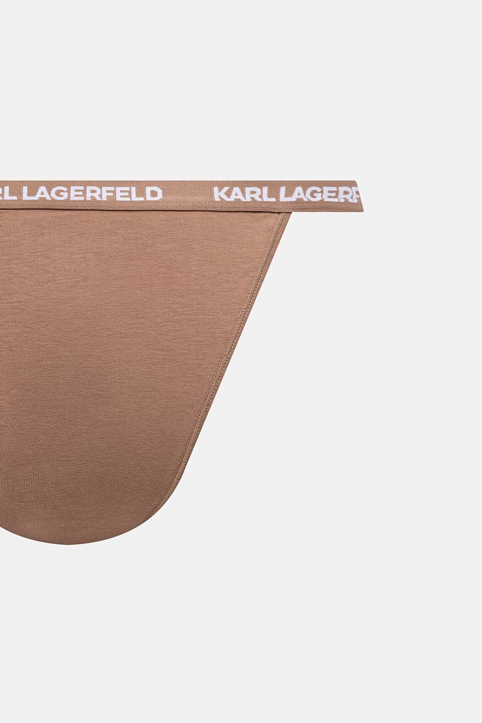 Karl Lagerfeld chiloți full brief pentru femei din bumbac cu elastan pachet de 3 B1W47032