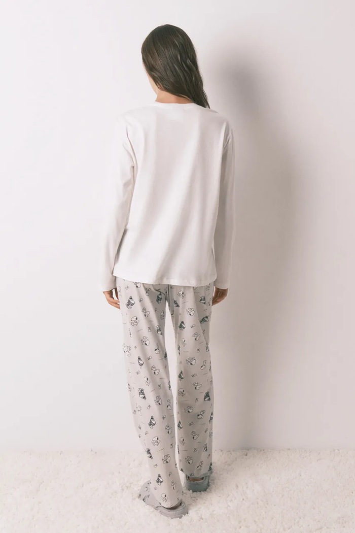 women'secret piżama SNOOPY 3132161 beżowy SS26