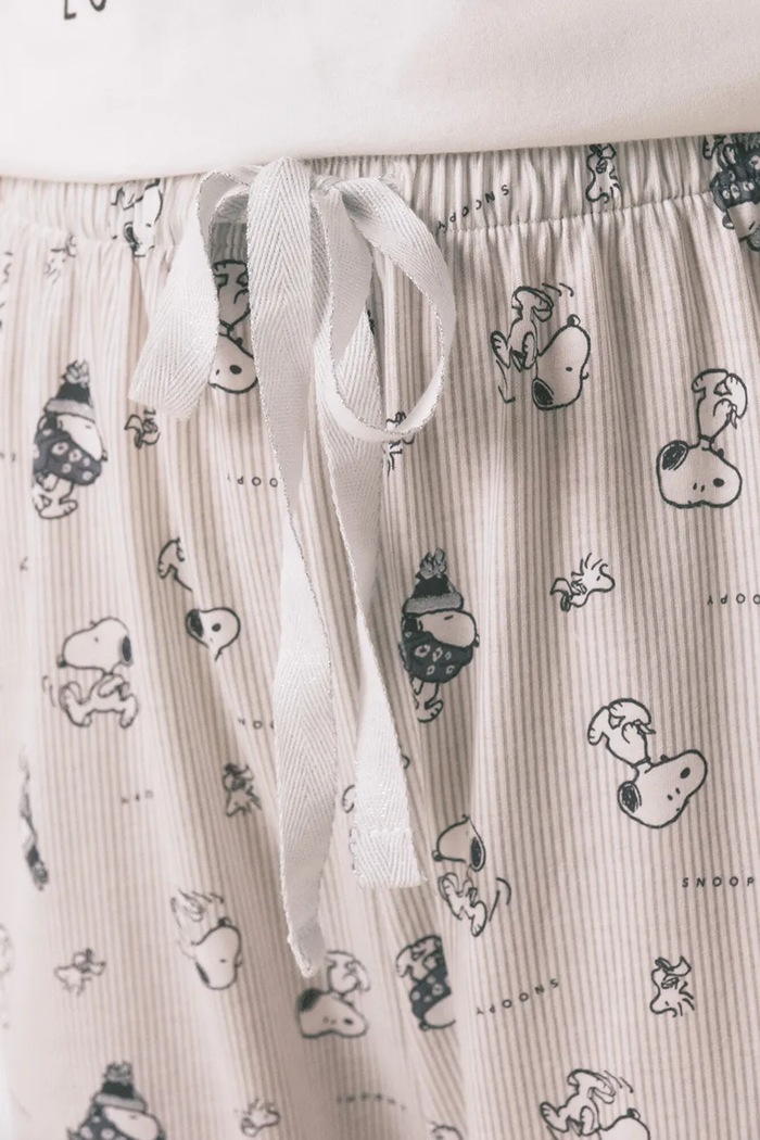 women'secret piżama SNOOPY 3132161 beżowy