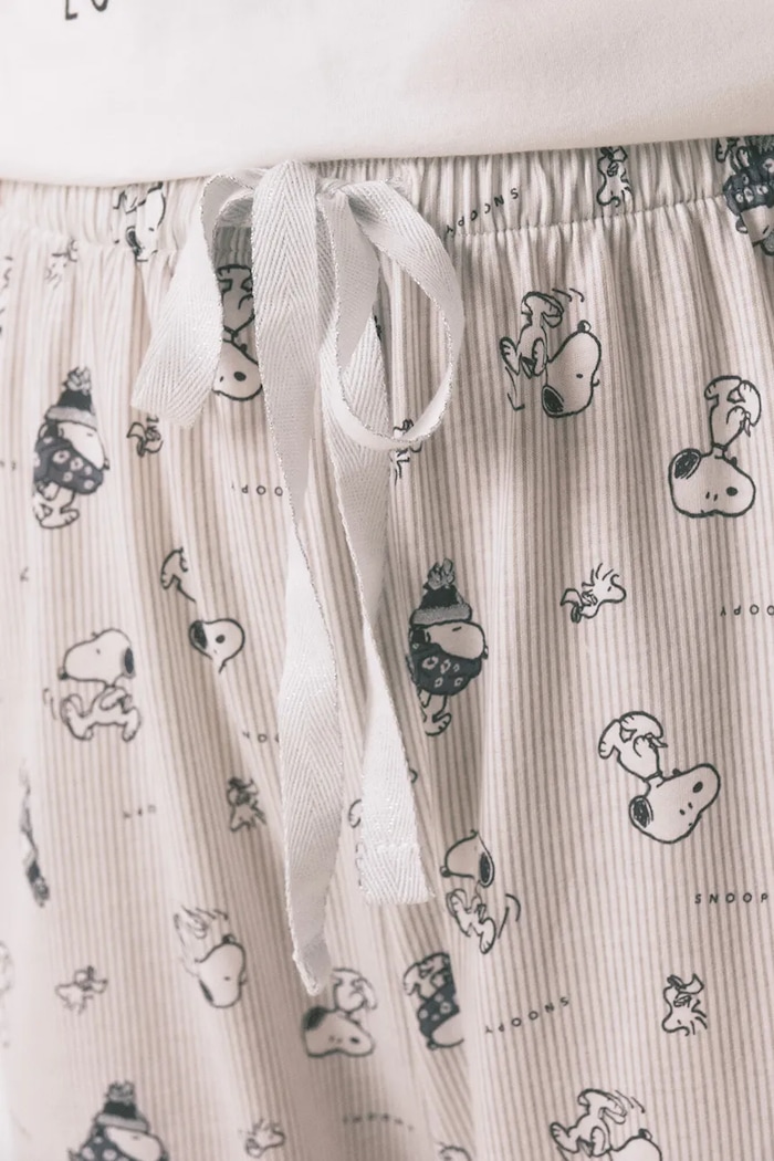 women'secret piżama SNOOPY 3132161 beżowy