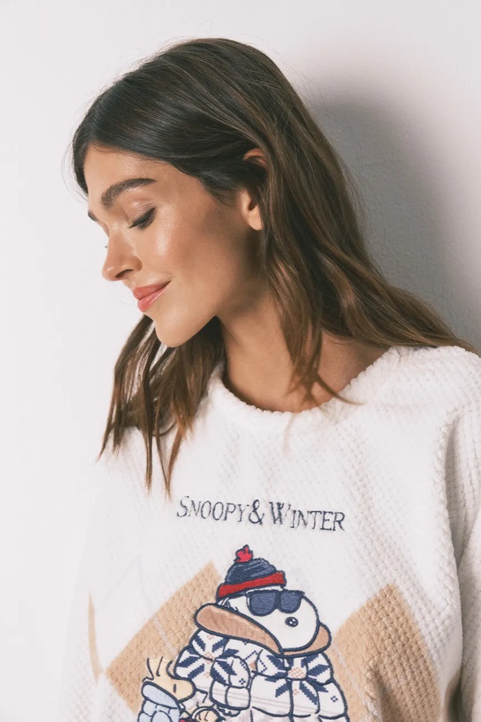 women'secret piżama SNOOPY beżowy 3132229