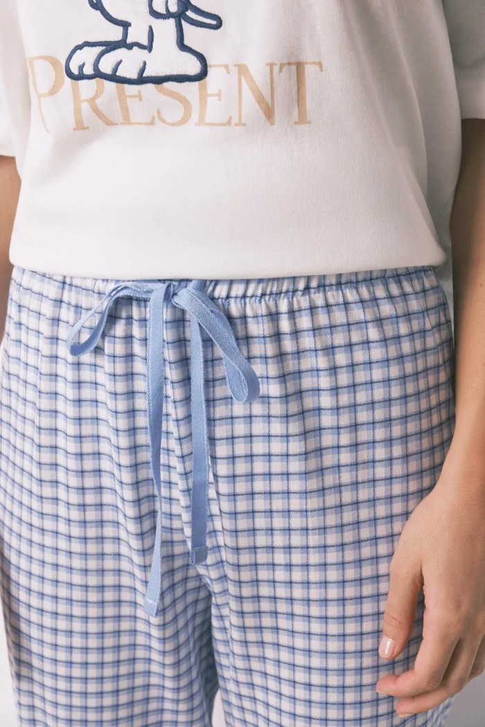 Σετ βαμβακερές πιτζάμες women'secret SNOOPY 3132234 μπεζ
