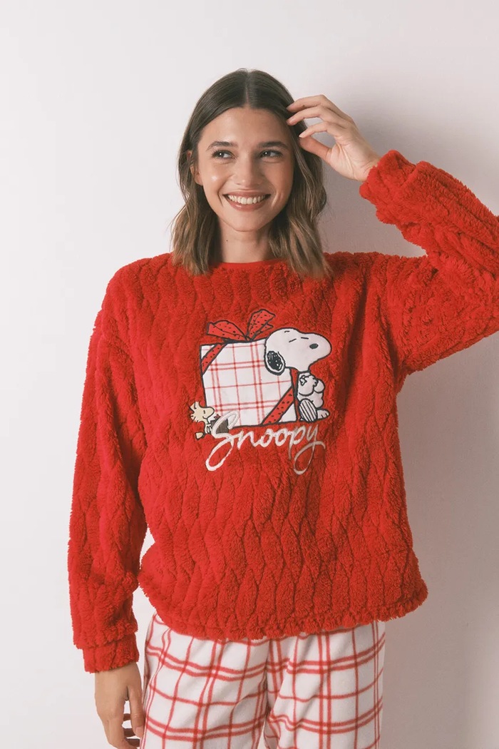 Ruházat women'secret pizsama SNOOPY 3132235 piros