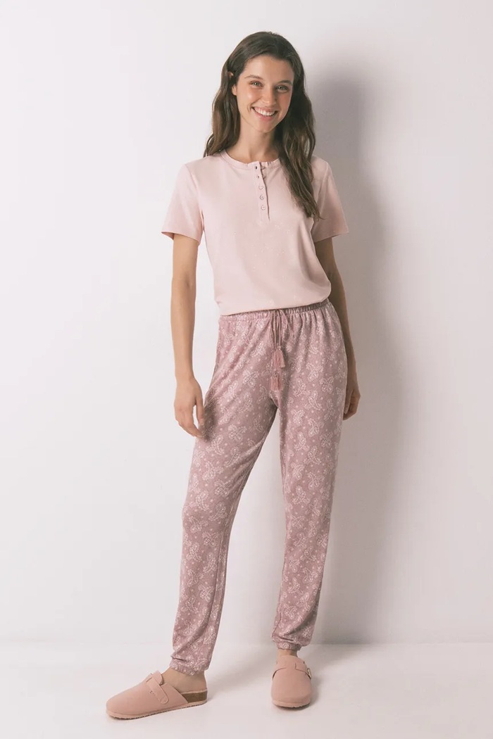 women'secret spodnie piżamowe 3702293 różowy SS26