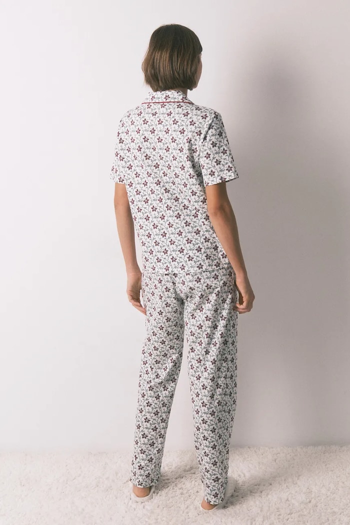 women'secret komplet piżamowy bawełniany 3792070 beżowy SS26