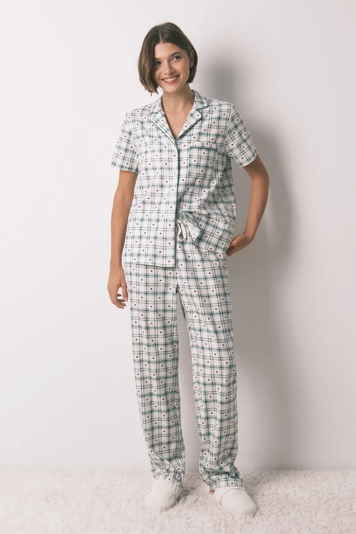 Pidžama s pamukom women'secret komplet zelena 3792071