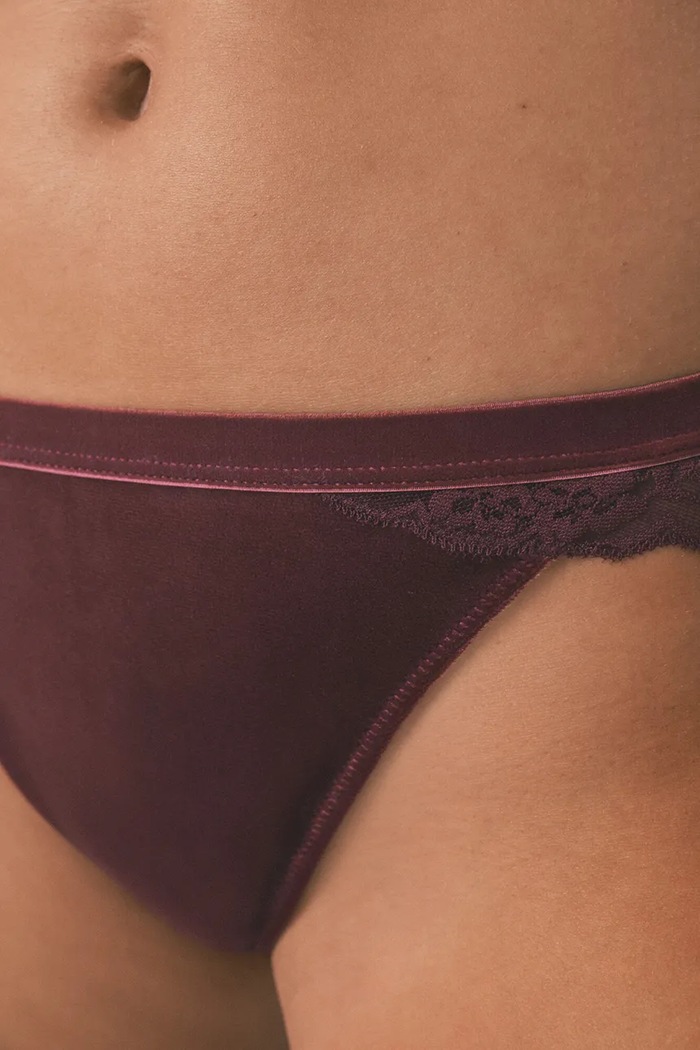 women'secret stringi 4212019 bordowy