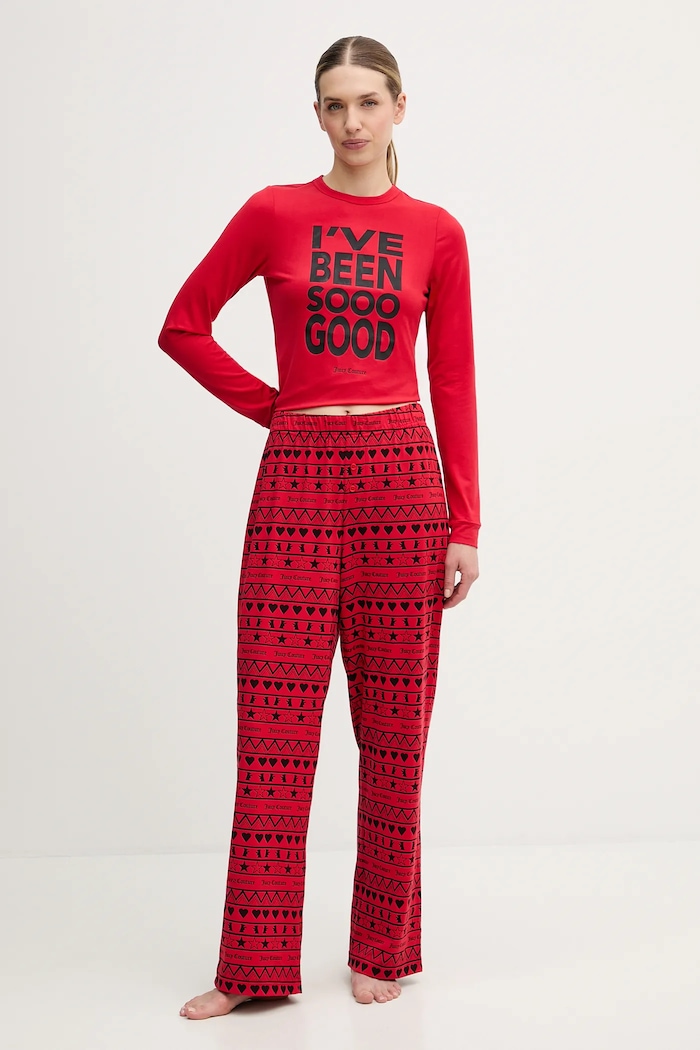 Pidžama Juicy Couture pletivo crvena JCYPJ126851.894