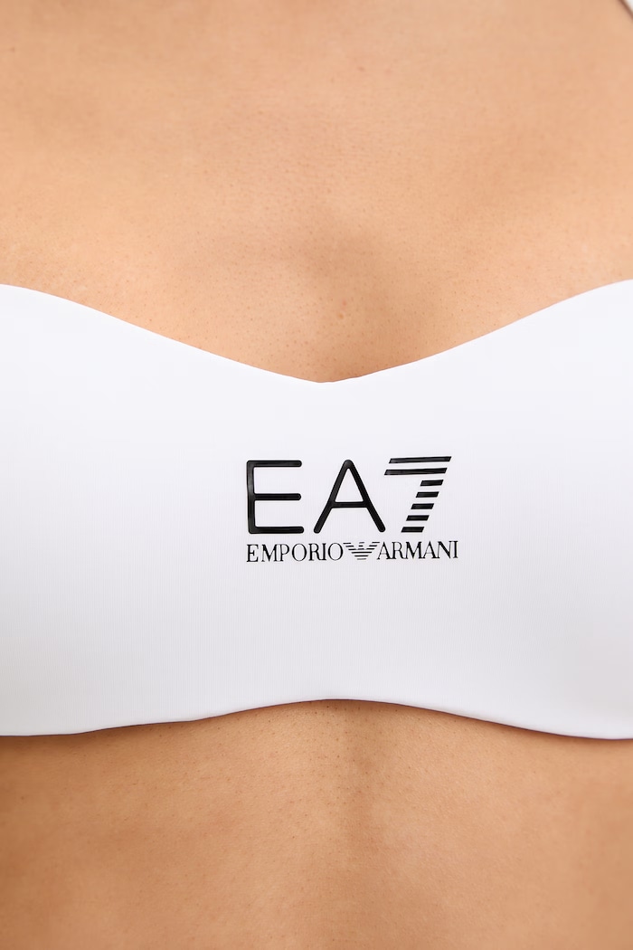 EA7 Emporio Armani dwuczęściowy strój kąpielowy biały AF20663.7W000319