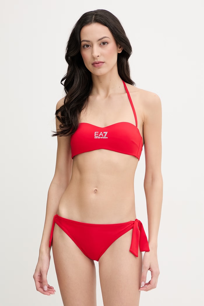 EA7 Emporio Armani dwuczęściowy strój kąpielowy AF20663.7W000319 czerwony SS26
