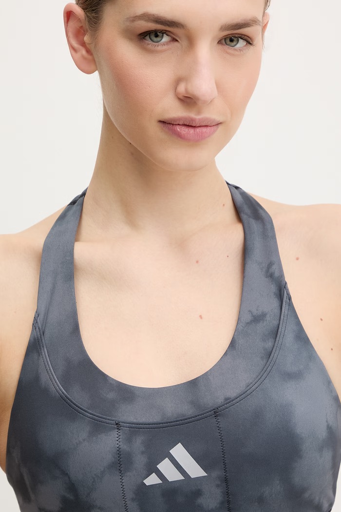 Oblečenie Športová podprsenka adidas Performance KC5821 sivá