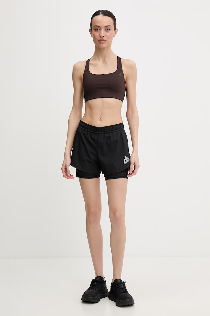 adidas Performance biustonosz sportowy Optime KD6683 brązowy SS26