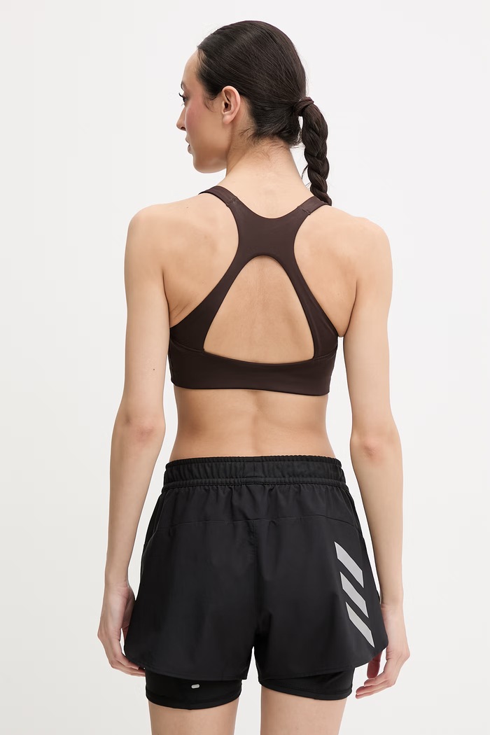 Odzież adidas Performance biustonosz sportowy Optime KD6683 brązowy