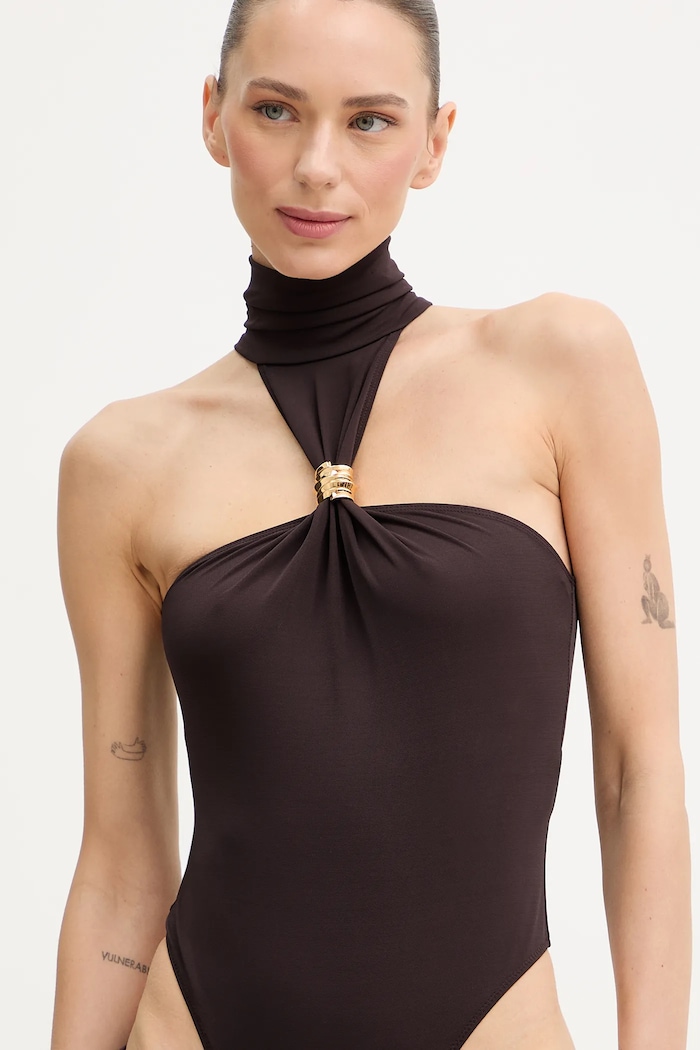 Elisabetta Franchi body barna BO01761E2