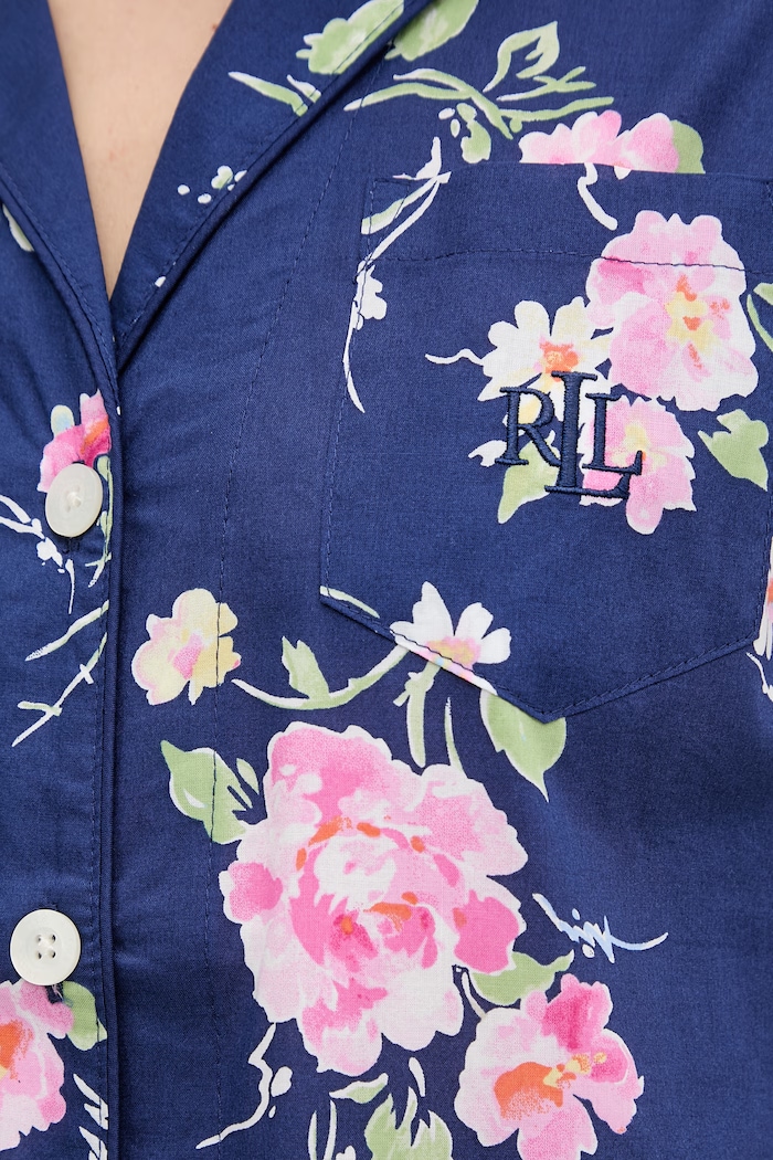 Pyžamo Lauren Ralph Lauren ILN12499 tmavomodrá