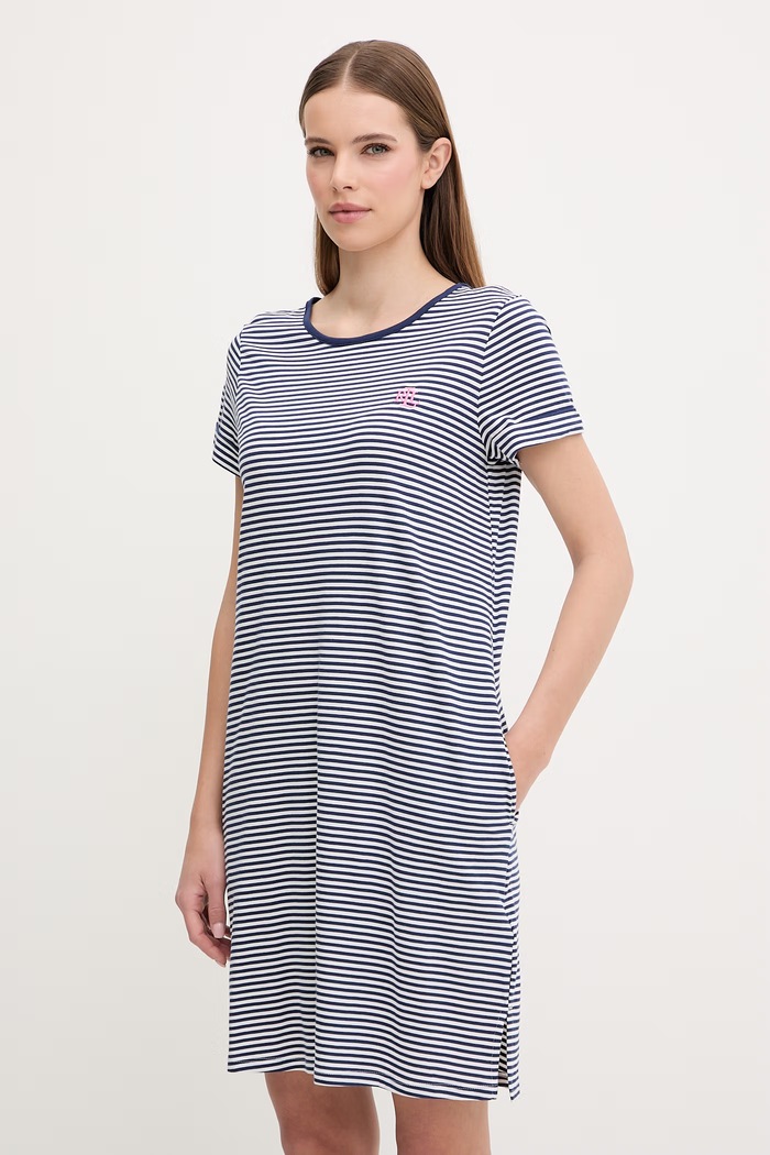 Nočná košeľa Lauren Ralph Lauren vrchný tmavomodrá ILN22503