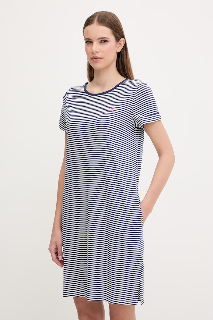 Nočná košeľa Lauren Ralph Lauren vrchný tmavomodrá ILN22503