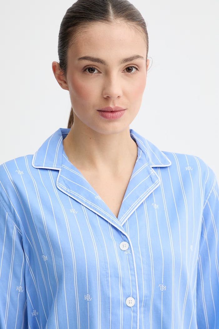 Lauren Ralph Lauren Пижама из двух частей для женщин ILN92490 голубой