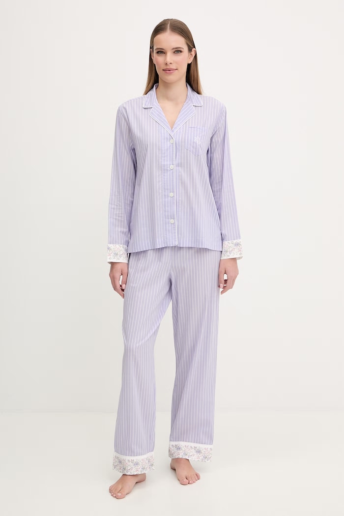 Lauren Ralph Lauren dvojdielne pyžamo dámske fialová ILN92497